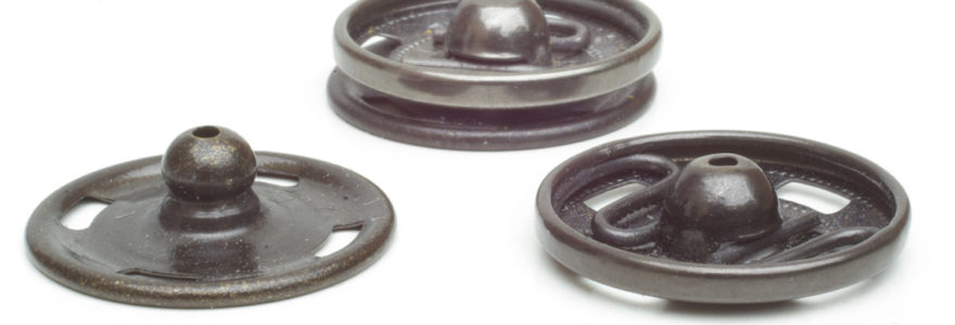 boutons à pression sans couture